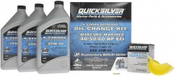 Quicksilver 25W-40 Oil Change Kit 