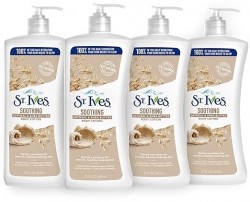 4-Pack St. Ives Soothing Hand and Body Lotion Moisturizer 