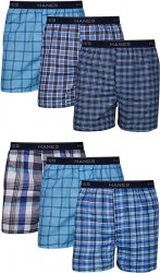 Hanes Men's Tagless Boxer Underwear 6-Pack 