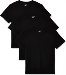Lacoste Men's Essentials Slim Fit V-Neck T-Shirt 3-Pack 