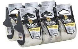 6-Pack of Duck MAX Strength Packing Tape w/ Dispenser 
