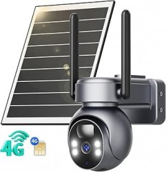  LIWAN 4G LTE Cellular Security Camera w/ Solar Panel 