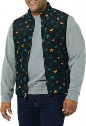 Amazon Essentials Disney Star Wars Rebel Men's Polar Fleece Vest 