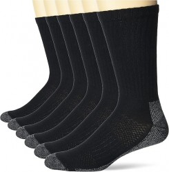 Hanes Men's Work Socks 6-Pack 