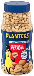 12-Pack PLANTERS Lightly Salted Dry Roasted Peanuts (16oz Jars) 