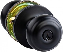 Amazon Basics Exterior Door Knob w/ Lock $14 at Amazon