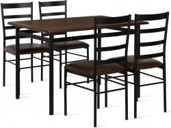 5-Piece Mainstays Wood & Metal Dining Room Set 