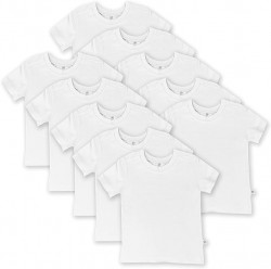 10-Pack HonestBaby Organic Cotton Short Sleeve T-Shirt 