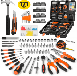 171-Piece Mechanics Tool Kit and Socket Set w/ Toolbox $38 at Amazon