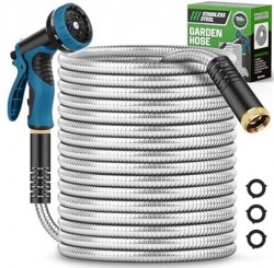 100-Foot Lightweight 10-Function Metal Hose 