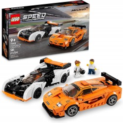 581-Piece LEGO Speed Champions McLaren Solus GT & McLaren F1 LM Building Kit 