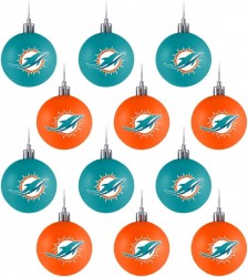 foco NFL Team 12-Pack Ball Hanging Tree Holiday Ornament Set 