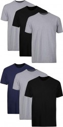  Hanes Men's Cotton T-Shirts 6-Pack 