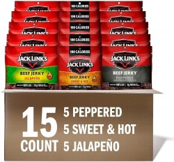 15-Count 1.25oz Jack Link’s Beef Jerky Bold Variety Pack 