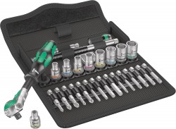 28-Piece Wera SA 6 Zyklop Metric Speed Ratchet Set (1/4" Drive) 