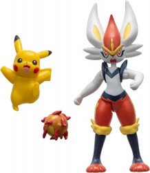 Pokémon Cinderace and Pikachu Battle Figure 2-Pack 