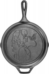 Lodge 10.25" Dolly Parton Pre-Seasoned Cast Iron Stamped Skillet 