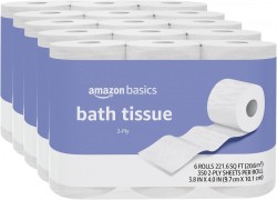 Amazon Basics 2-Ply 6-Roll Toilet Paper 5-Pack 