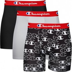  3-Pack Champion Everyday Lightweight Stretch Underwear Men's Boxer Briefs 