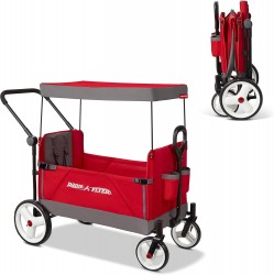 Radio Flyer Convertible Stroller Wagon w/ Canopy 