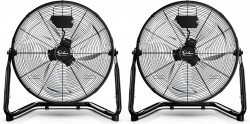 2-Pack Simple Deluxe 12" 3-Speed Industrial Floor Fans 