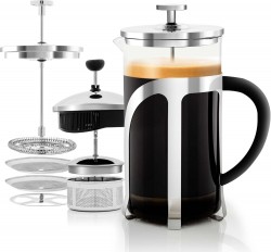 Ovente 34-Oz. 2-in-1 French Coffee Press and Tea Maker 