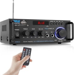 Pyle 200W 2-Channel Bluetooth Stereo Power Amplifier / Receiver 