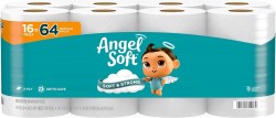 16-Count Angel Soft Toilet Paper Bath Tissue Mega Rolls 