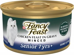 24-Pack 3oz Purina Fancy Feast Senior Wet Cat Food 