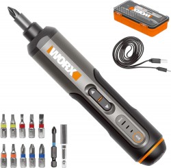 Worx 4V Cordless 3-Speed Screwdriver w/ 25-Piece Bit Set 