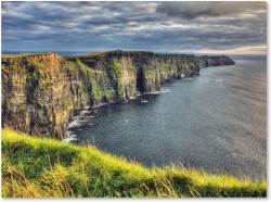  Trademark Fine Art Cliffs of Moher Ireland 22" x 32" Canvas Wall Artwork 