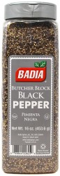 Badia Butcher Block Black Pepper (16 Oz) 