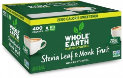 400-Count Whole Earth Sweetener Co. Stevia & Monk Fruit Sweetener 