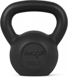 30lb Yes4All Cast Iron Kettlebell 