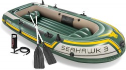  Intex Seahawk 3-Person Inflatable Boat Set 