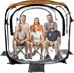 ACELETIQS 6-Person Instant Weather Pod Pop Up Sports Tent Shelter 