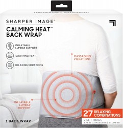  Sharper Image Calming Heat Back Wrap 