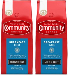 2-Pack Community Coffee Ground Coffee (32oz Bags) $12 at Amazon