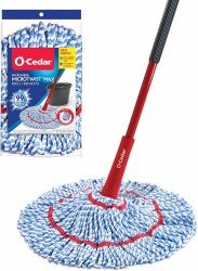 O-Cedar MicroTwist MAX Microfiber Twist Mop w/ Extra Refill 