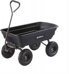 Gorilla Carts Garden Dump Cart w/ 600-Pound Capacity 