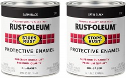 2 Pack Rust-Oleum Protective Enamel Oil-Based Paint (Quart Size) 