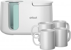 Cricut Mug Heat Press Machine + 4 Blank Mugs for 