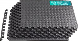 6-Pack Yes4All 24" x 24" interlocking Exercise Foam Floor Mats 