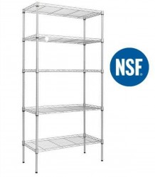 Ktaxon 5-Tier 60" Heavy Duty Steel Shelf 