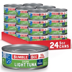 24-Pack 5oz Bumble Bee Chunk Light Tuna In Water 