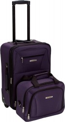 Rockland Fashion Expandable Softside Upright 2-Piece Luggage Set 