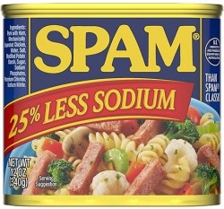 12-Pack 12oz Cans of SPAM Less Sodium Luncheon Meat 