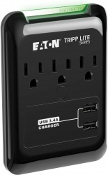 Tripp Lite 3-Outlet Portable Surge Protector 