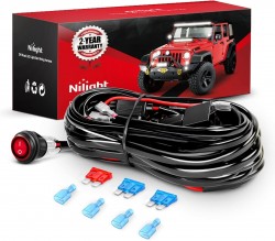 Nilight Light Bar Wiring Harness Kit 