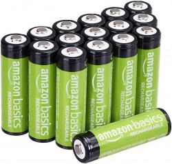 Amazon Basics AA Rechargeable Batteries 16-Pack 